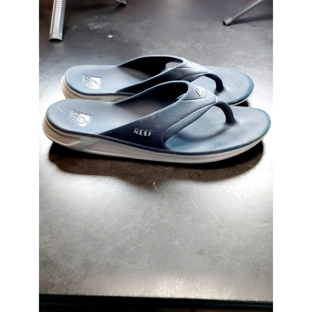Reef Cushion Phantom Flip Flops Sandals Men 12 Navy Blue Comfort Arch Support
